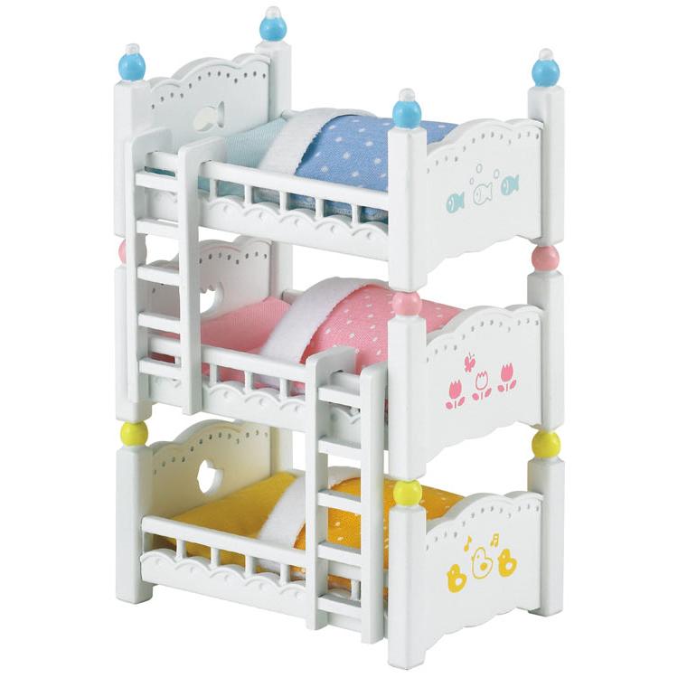 Sylvanian Families Baby Triple Bed Uk+4448