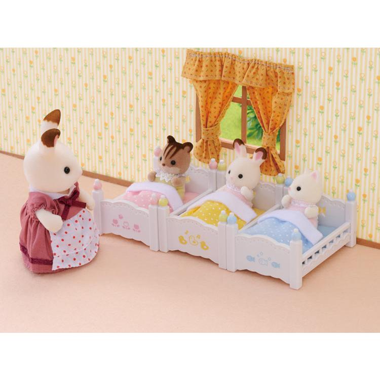 Sylvanian Families Baby Triple Bed Uk+4448