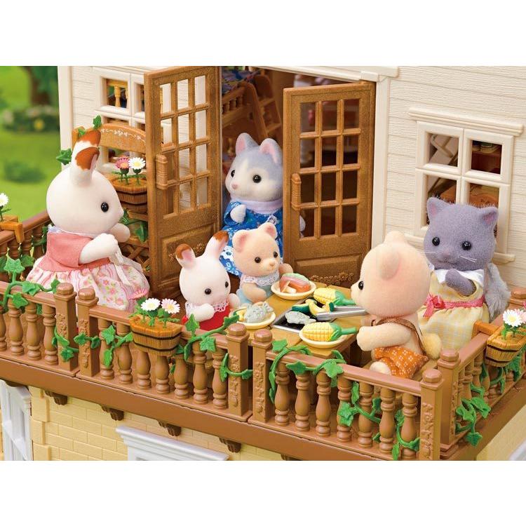 Sylvanian Families Big House With A Red Roof -The Attic Is A Secret Room- Ha-51