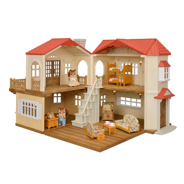 Sylvanian Families Big House With Red Roof Gift Set Gl+5385