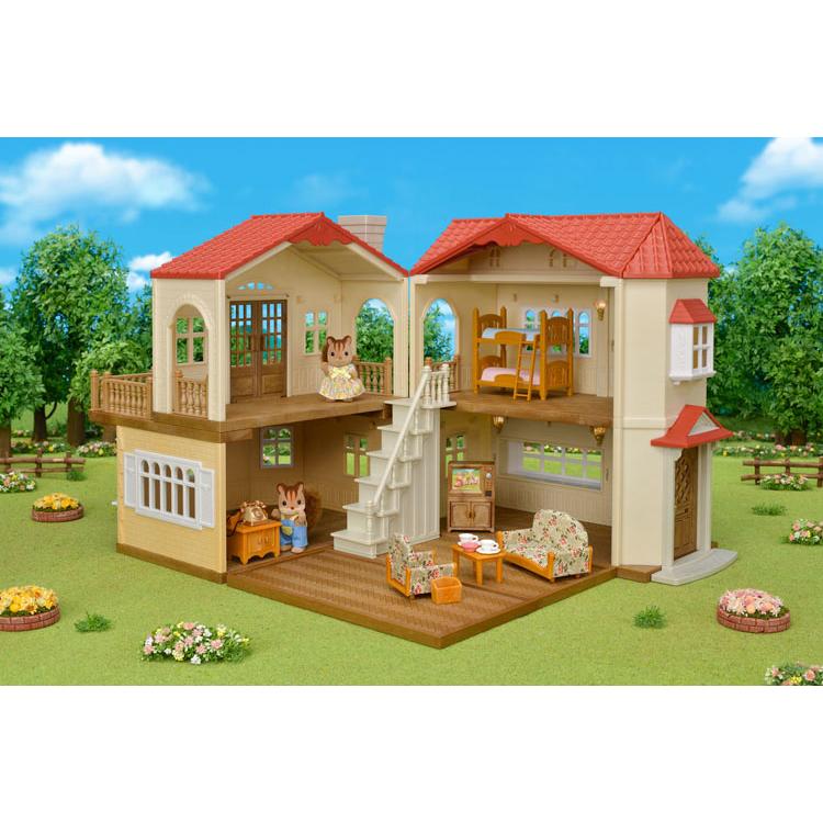 Sylvanian Families Big House With Red Roof Gift Set Gl+5385