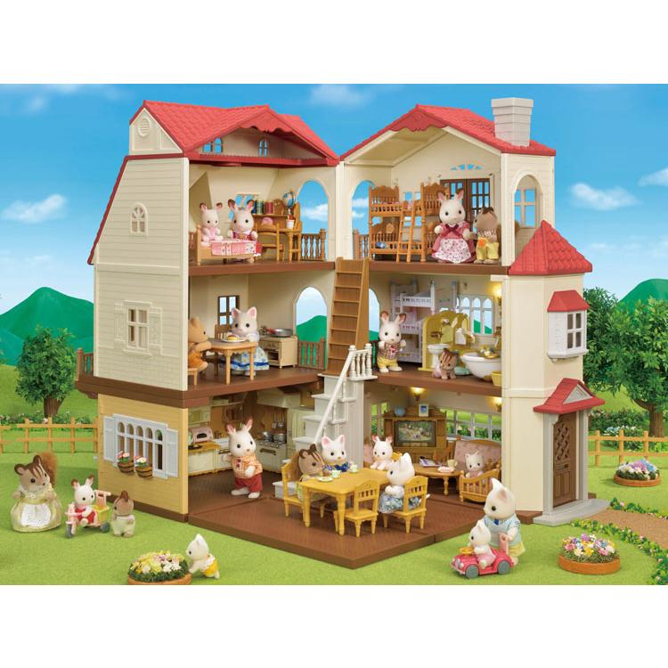 Sylvanian Families Big House With Red Roof Gift Set Gl+5385