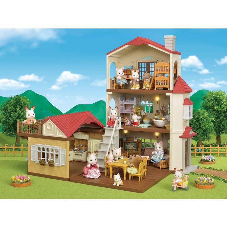 Sylvanian Families Big House With Red Roof Gift Set Gl+5385