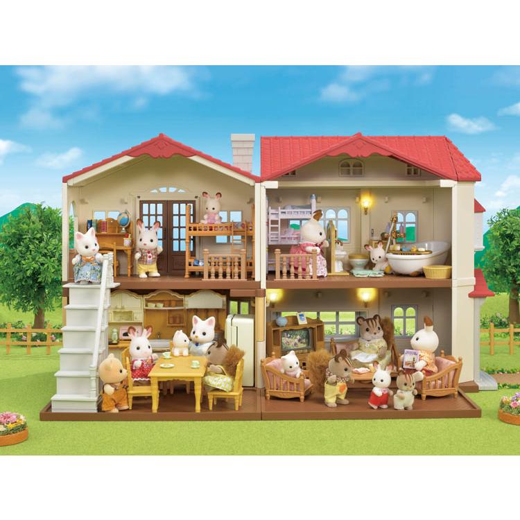 Sylvanian Families Big House With Red Roof Gift Set Gl+5385