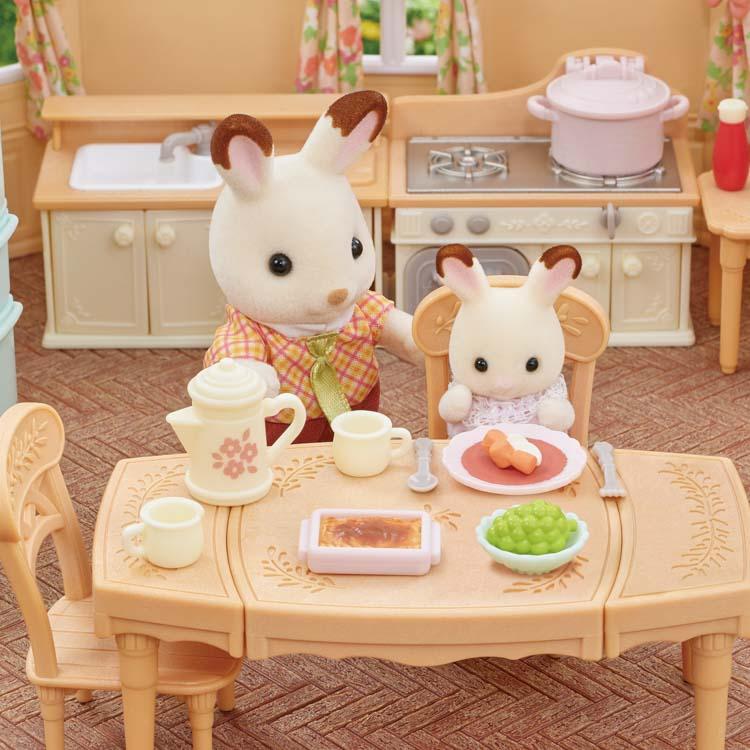 Sylvanian Families Big House With Red Roof Recommended Furniture Set -Kotokoto Cooking- Se-210