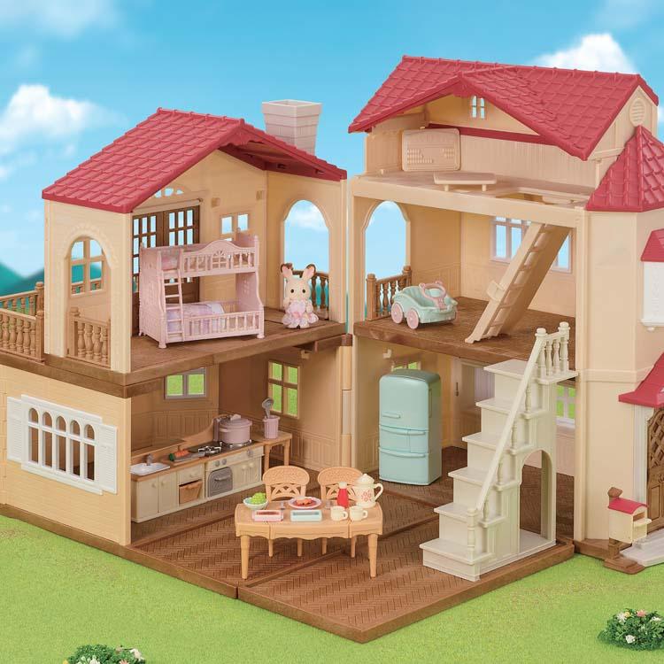 Sylvanian Families Big House With Red Roof Recommended Furniture Set -Kotokoto Cooking- Se-210