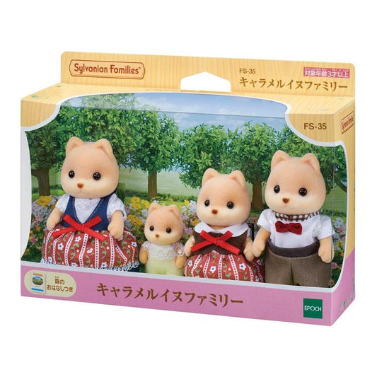 Sylvanian Families Caramel Dog Family Fs-35