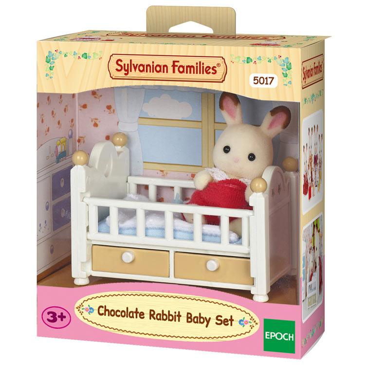 Sylvanian Families Chocolate Rabbit Baby Furniture Set Uk+5017