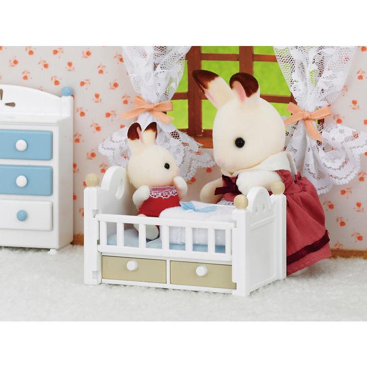 Sylvanian Families Chocolate Rabbit Baby Furniture Set Uk+5017