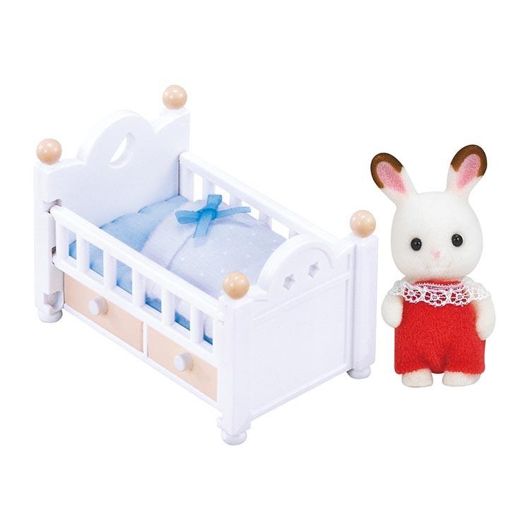 Sylvanian Families Chocolate Rabbit Baby/Furniture Set Df-13