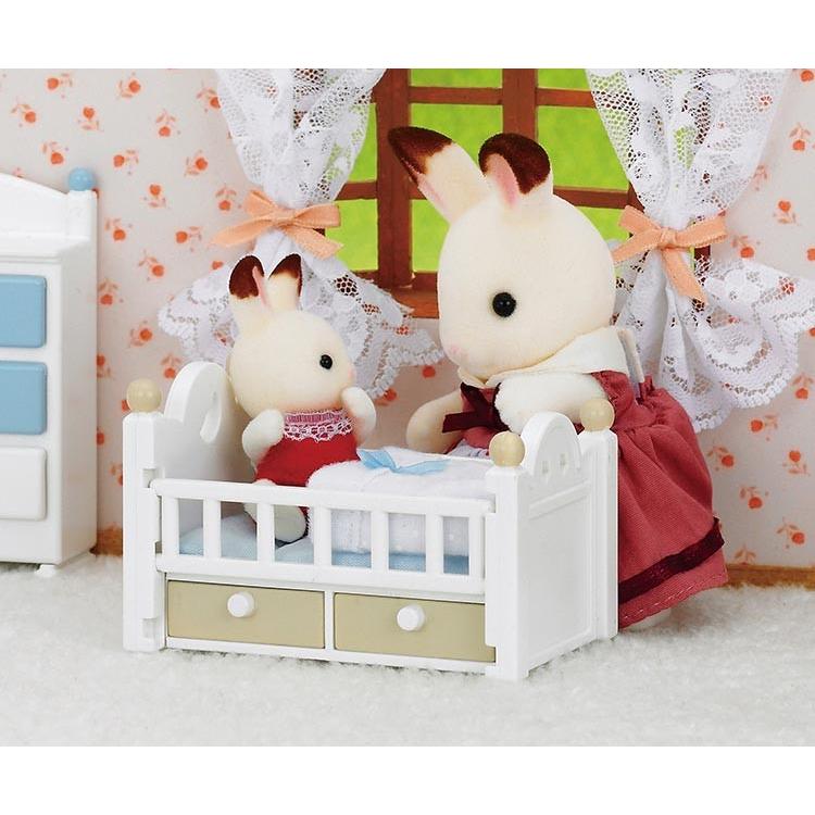 Sylvanian Families Chocolate Rabbit Baby/Furniture Set Df-13