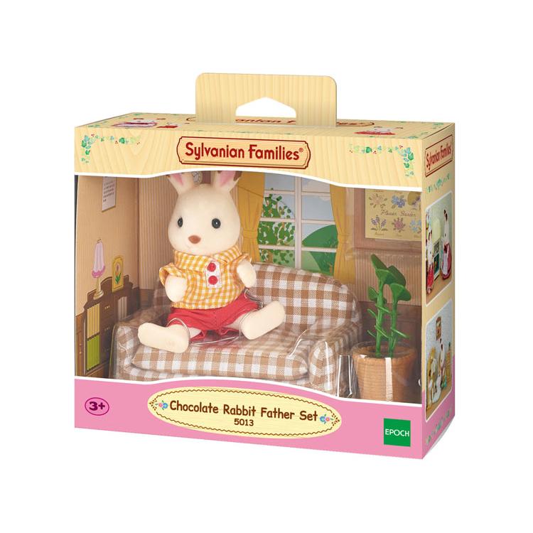 Sylvanian Families Chocolate Rabbit Dad Furniture Set Uk+5013