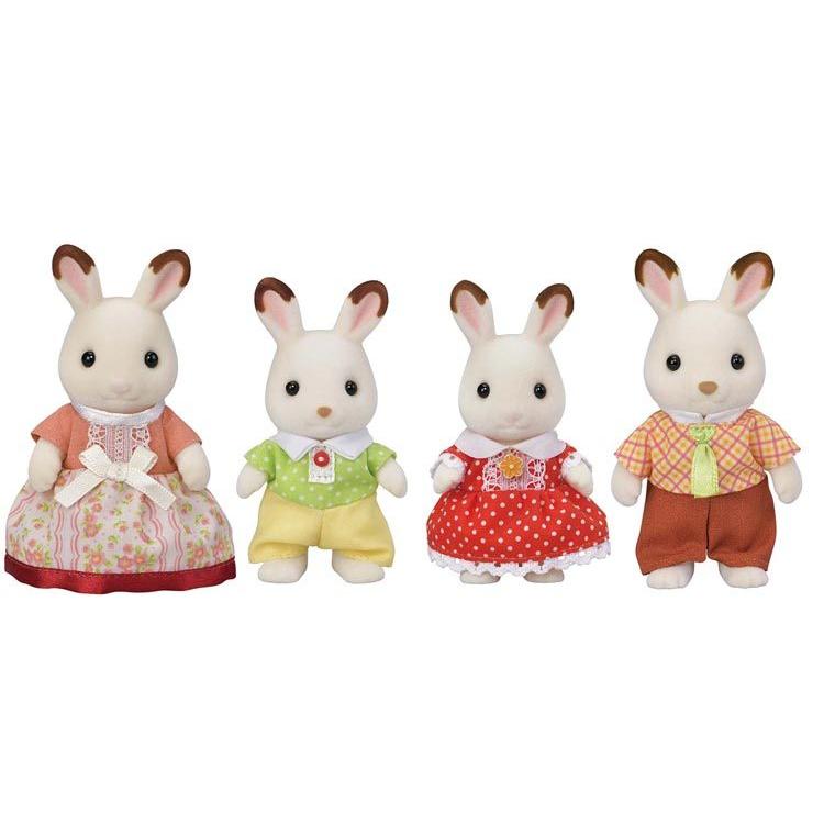 Sylvanian Families Chocolate Rabbit Family Fs-46