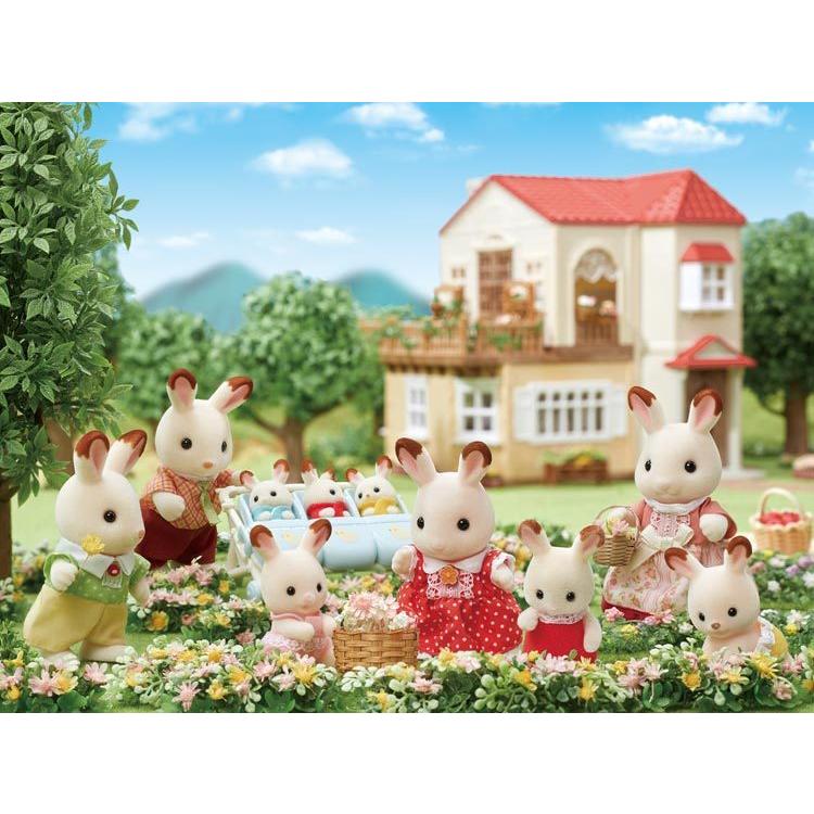 Sylvanian Families Chocolate Rabbit Family Fs-46