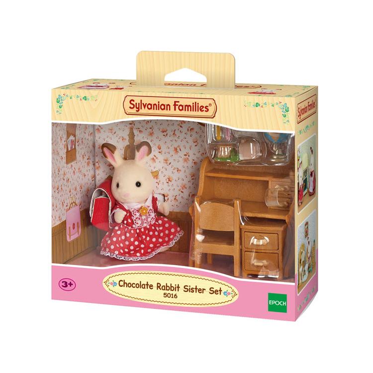 Sylvanian Families Chocolate Rabbit Girl Furniture Set Uk+5016