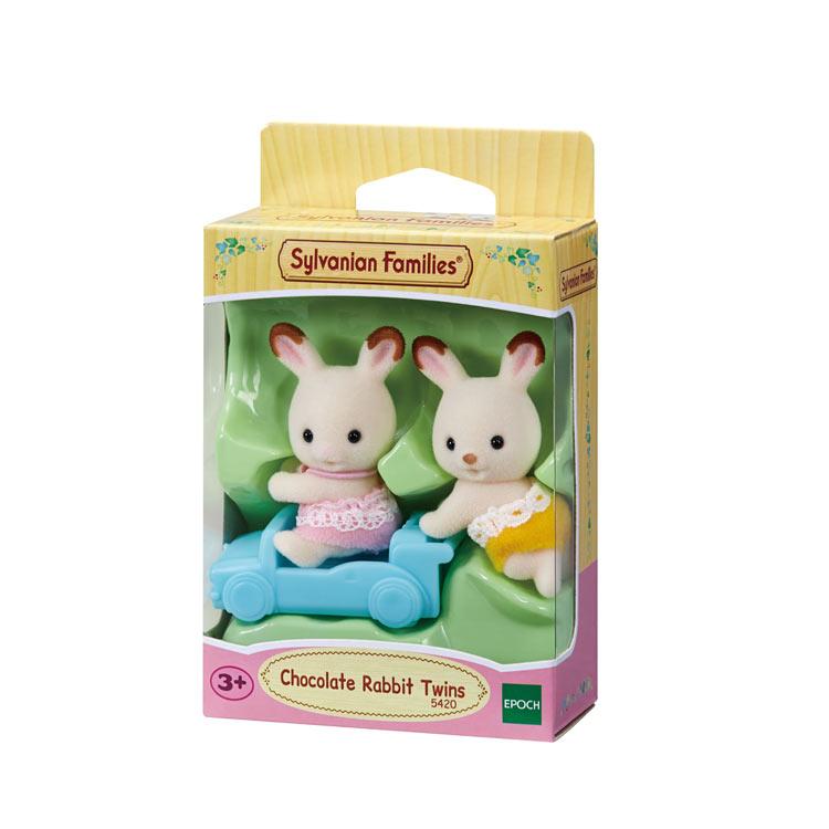 Sylvanian Families Chocolate Rabbit Twins Gl+5420