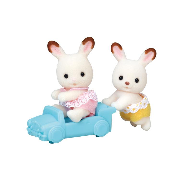 Sylvanian Families Chocolate Rabbit Twins Gl+5420