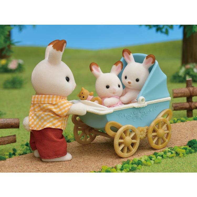 Sylvanian Families Chocolate Rabbit Twins/Furniture Set Df-14