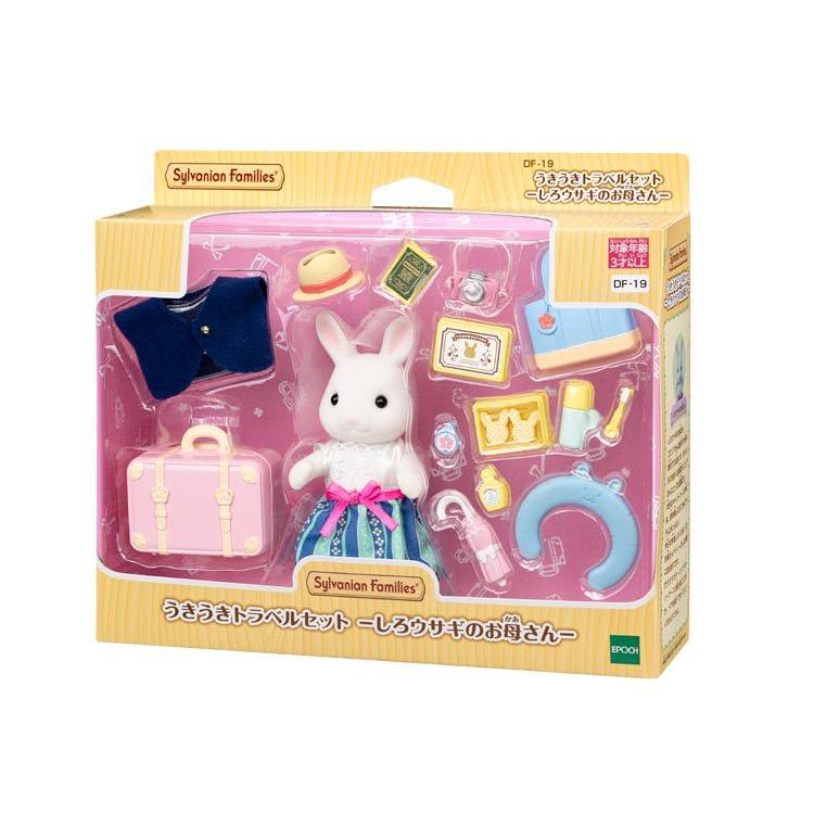 Sylvanian Families Exciting Travel Set - White Rabbit'S Mother - Df-19