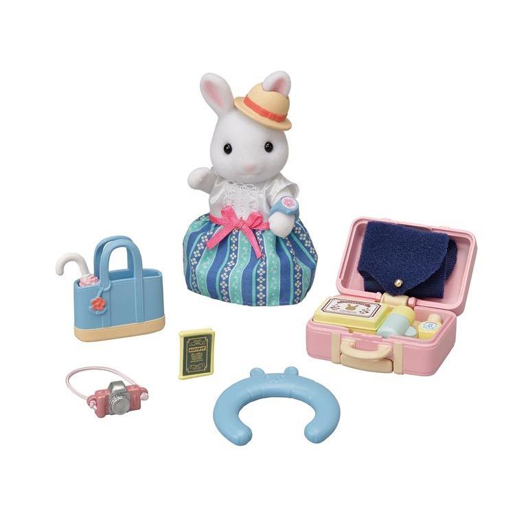 Sylvanian Families Exciting Travel Set - White Rabbit'S Mother - Df-19