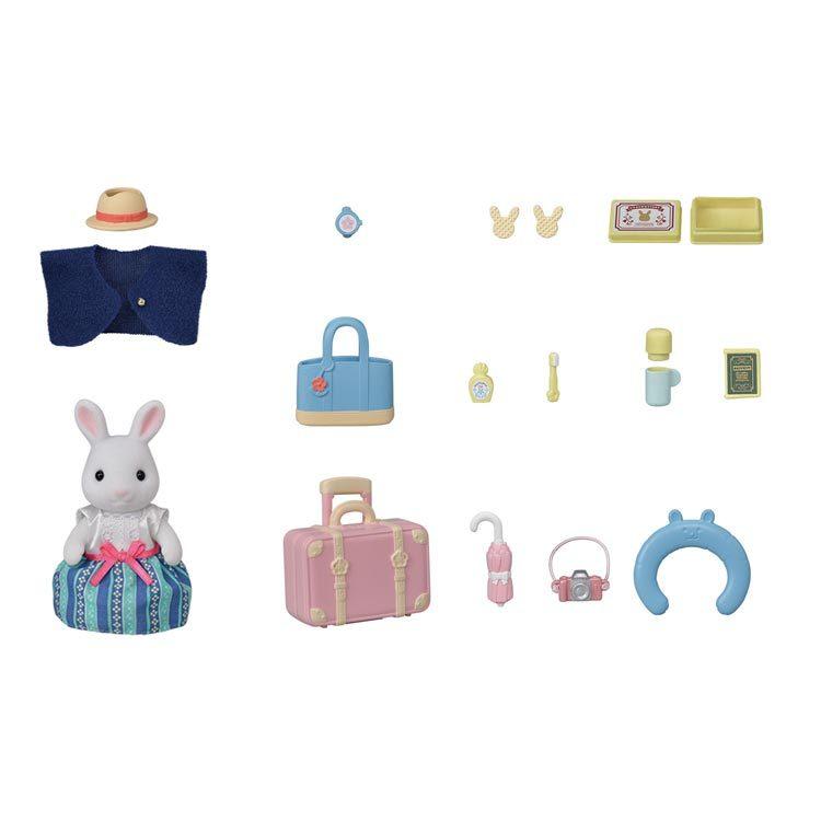 Sylvanian Families Exciting Travel Set - White Rabbit'S Mother - Df-19