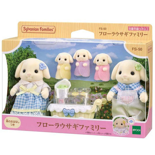 Sylvanian Families Flora Rabbit Family Fs-50