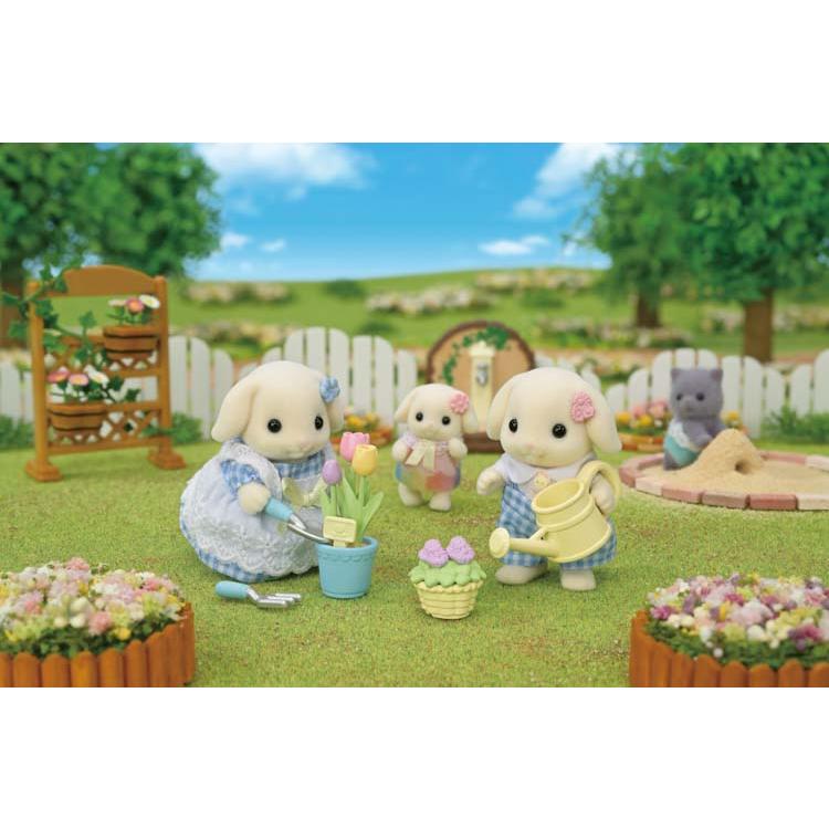 Sylvanian Families Flower Set - Flora Rabbit Siblings - Df-25