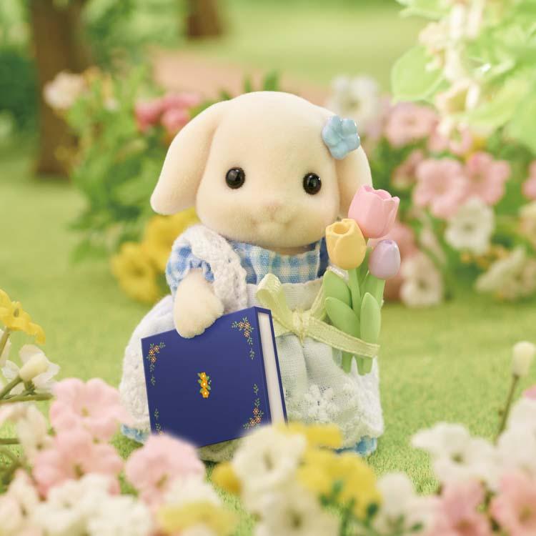 Sylvanian Families Flower Set - Flora Rabbit Siblings - Df-25