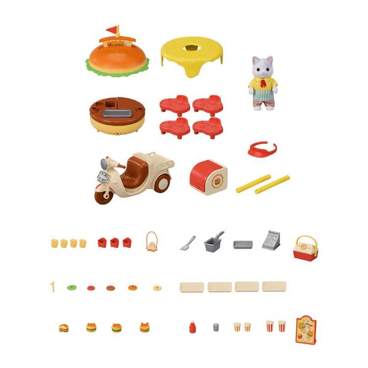 Sylvanian Families Freshly Made Hamburger Wagon Mi-91