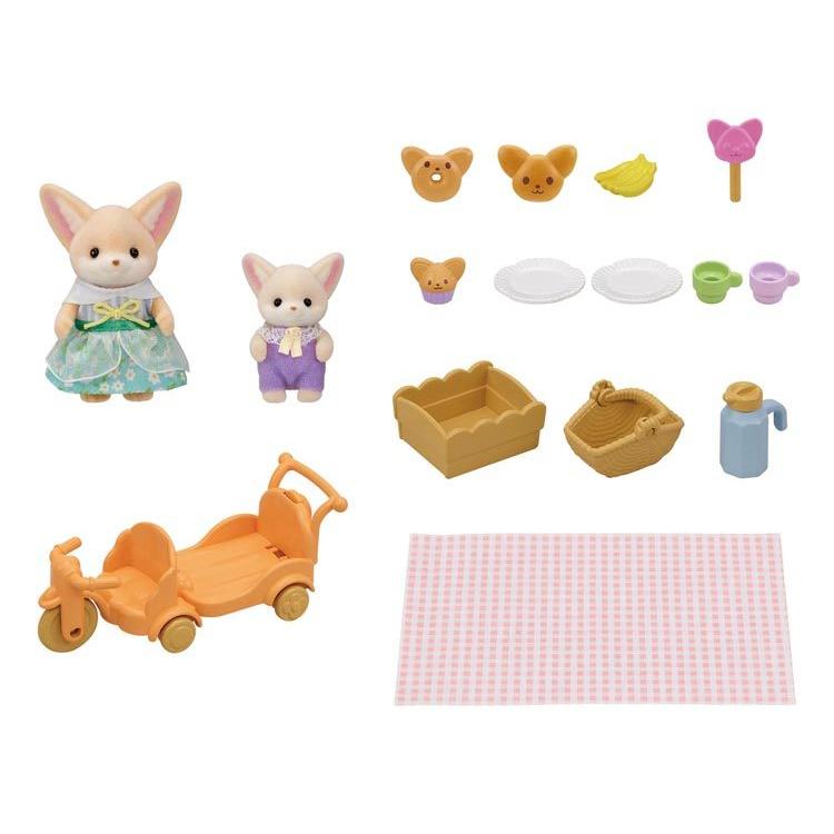 Sylvanian Families Friendship Picnic Set - Fennec Siblings - Df-24