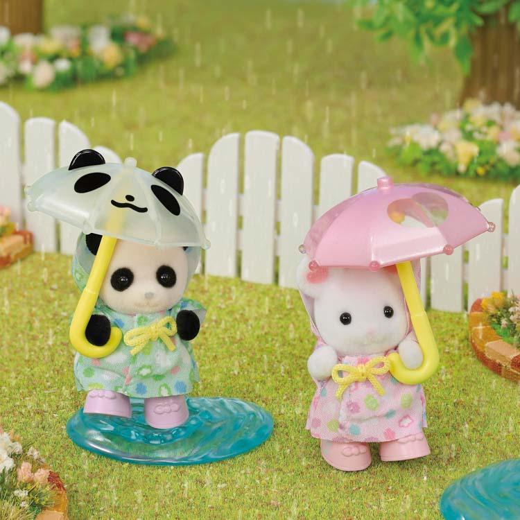 Sylvanian Families Good Friends Baby Set - Rainy Days - S-74