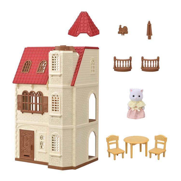 Sylvanian Families House With Red Roof And Elevator Gl+5400