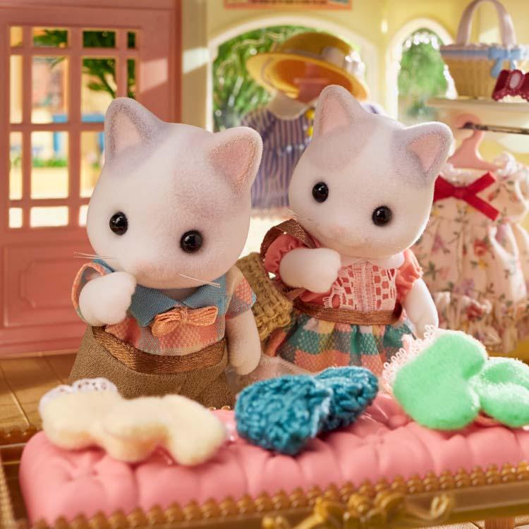 Sylvanian Families Late Cat Family Fs-52