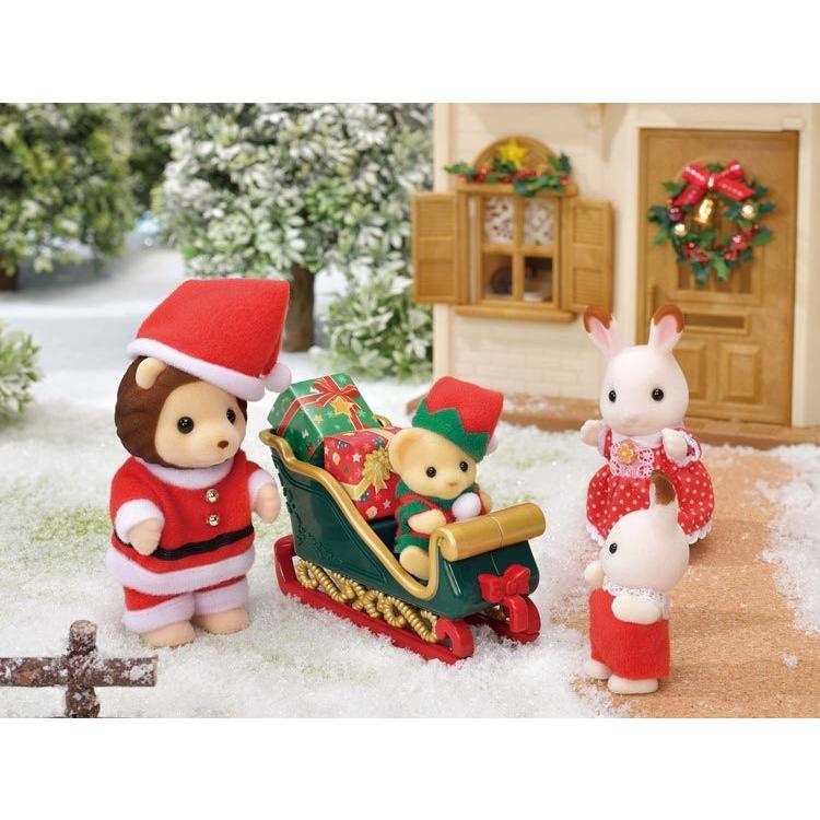 Sylvanian Families Lion Santa Christmas Set Se-206