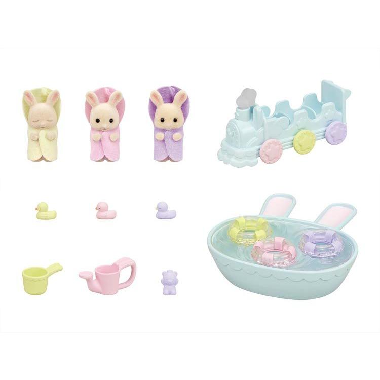 Sylvanian Families Milk Rabbit Mitsugo-Chan Favorite Bath Set Df-22