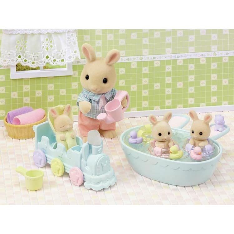 Sylvanian Families Milk Rabbit Mitsugo-Chan Favorite Bath Set Df-22