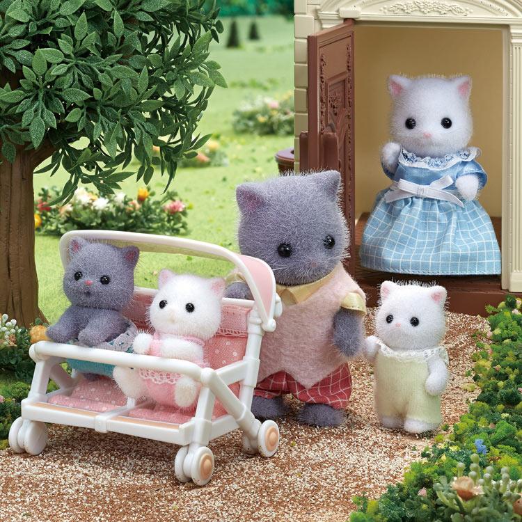 Sylvanian Families Persian Cat Family Gl+5455