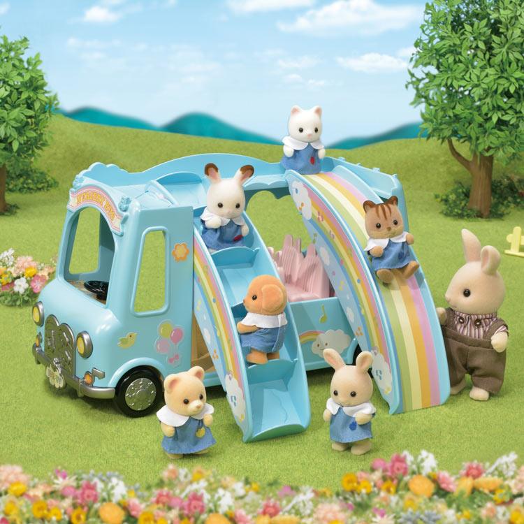 Sylvanian Families Rainbow Kindergarten Bus Gl+5317