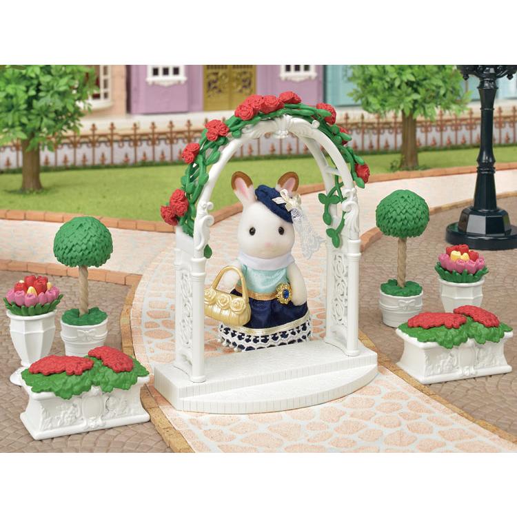 Sylvanian Families Rose Arch Flower Pot Gl+5361