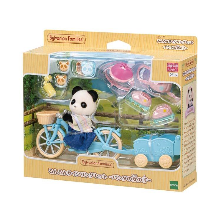 Sylvanian Families Run Run Cycling Set - Panda Girl - Df-17