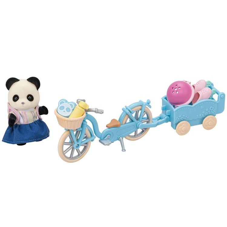 Sylvanian Families Run Run Cycling Set - Panda Girl - Df-17