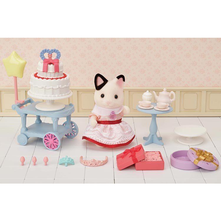 Sylvanian Families Sweet Party Set - Charcoal Cat Girl - Df-21