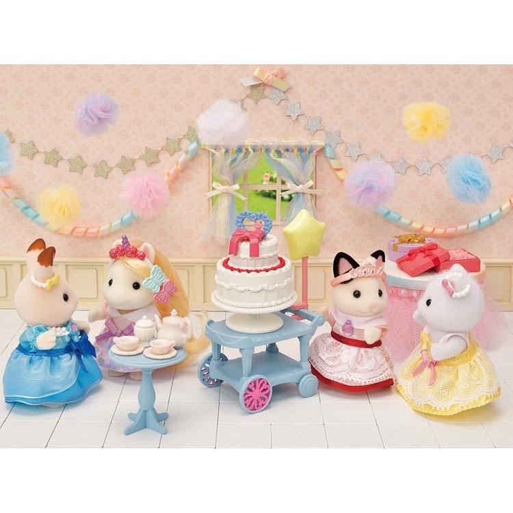 Sylvanian Families Sweet Party Set - Charcoal Cat Girl - Df-21