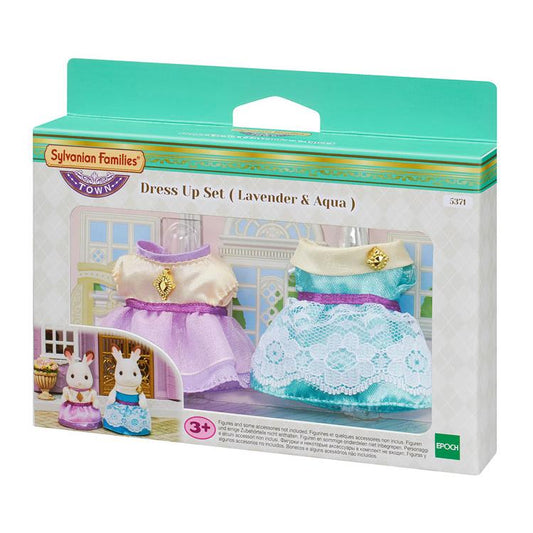 Sylvanian Families Town Dress Up Set (Light Purple & Blue Green) Gl+5371