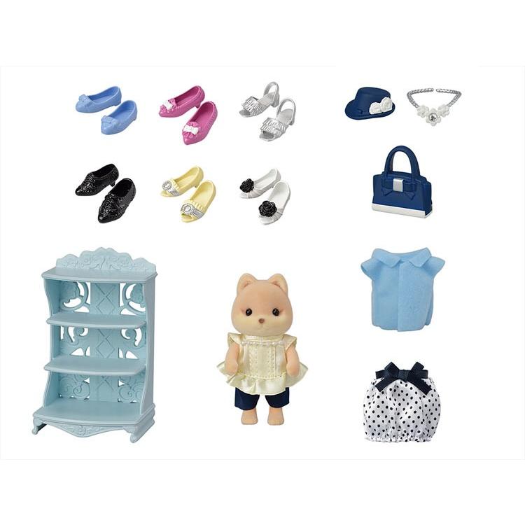 Sylvanian Families Town Fashion Coordination Set -Stylish Shoes Collection- Tvs-13