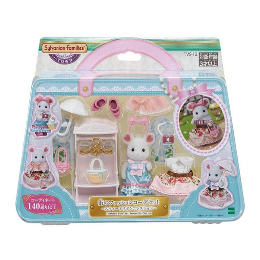 Sylvanian Families Town Fashion Coordination Set -Sweet Ribbon Collection- Tvs-12