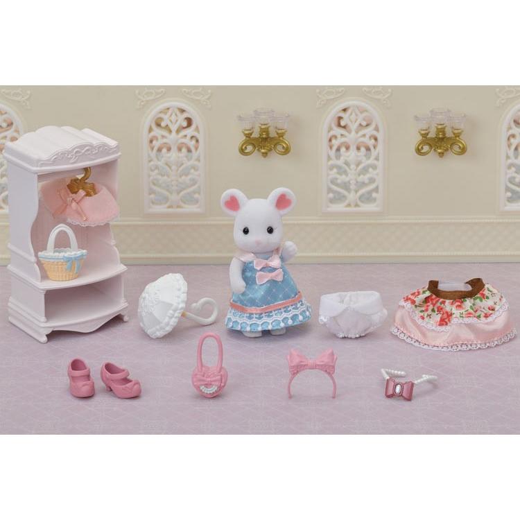 Sylvanian Families Town Fashion Coordination Set -Sweet Ribbon Collection- Tvs-12