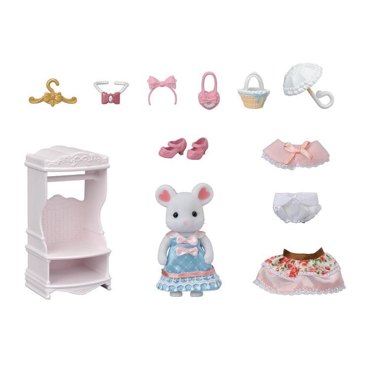 Sylvanian Families Town Fashion Coordination Set -Sweet Ribbon Collection- Tvs-12