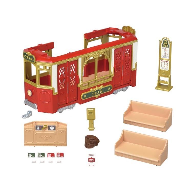 Sylvanian Families Town Outing Tram Tv-01