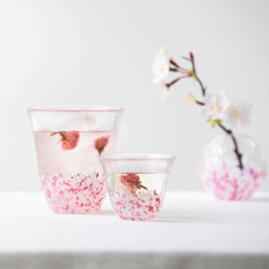 Sakura Pink Glass Tsugaro Vidro Aderia